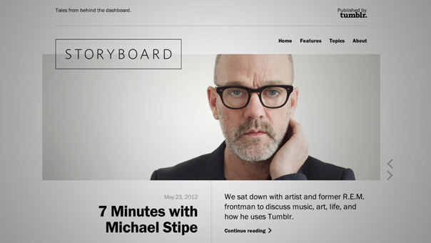 Tumblr Introducing Storyboard